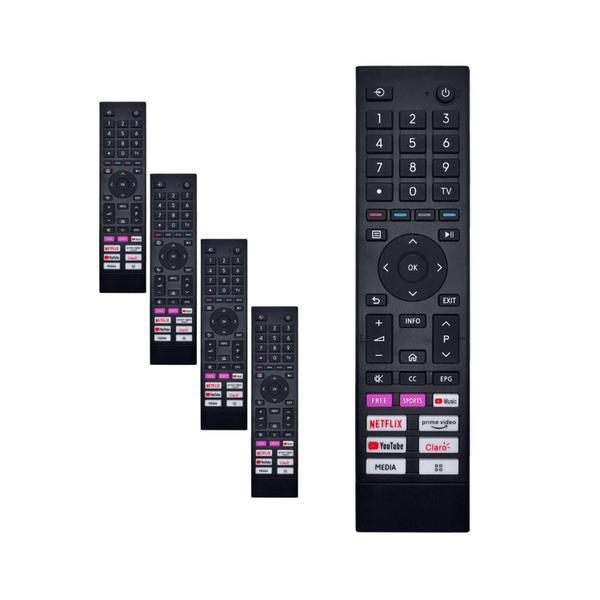 Kit 5 Controle Remoto Para TV Toshiba Smart Tb001 Ct-95017 - VC Imagem de Kit 5 Controle Remoto Para TV Toshiba Smart Tb001 Ct-95017