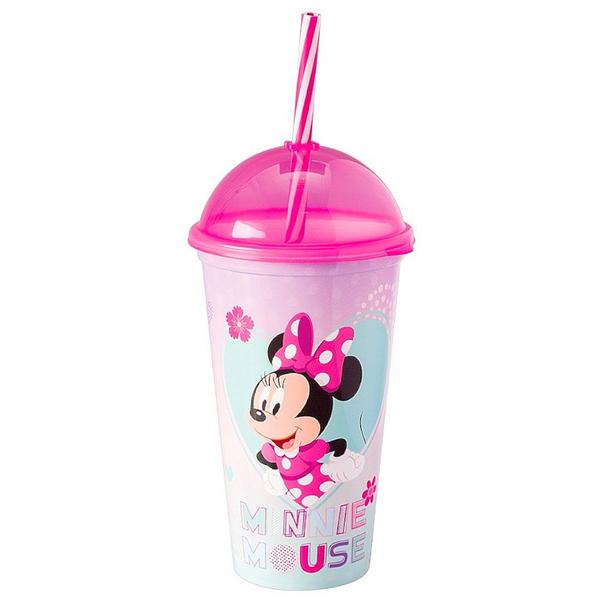 Imagem de Kit 5 Copos Minnie 500ml Rosa Lembrança Festa Aniversário