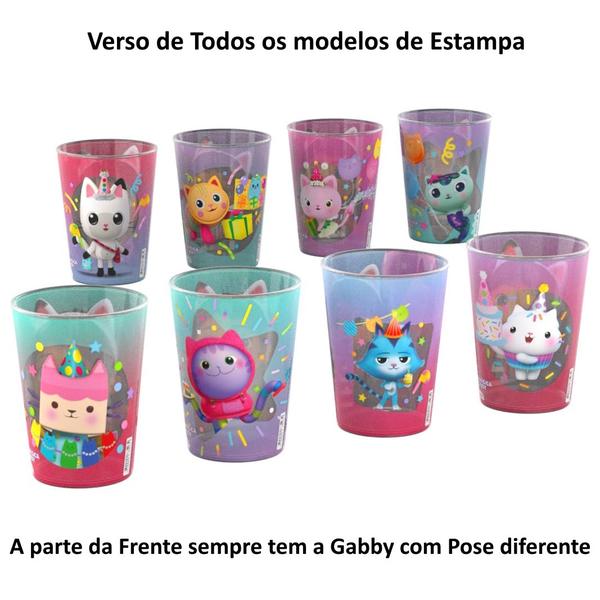Kit 5 Copos p/ Doces Casa Mágica da Gabby Festa Aniversário - Plasútil Imagem de Kit 5 Copos p/ Doces Casa Mágica da Gabby Festa Aniversário
