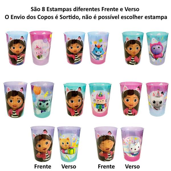 Kit 5 Copos p/ Doces Casa Mágica da Gabby Festa Aniversário - Plasútil Imagem de Kit 5 Copos p/ Doces Casa Mágica da Gabby Festa Aniversário