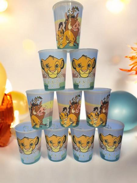 Imagem de Kit 5 Copos Rei Leão 320ml Festa Aniversário Refri Mufasa