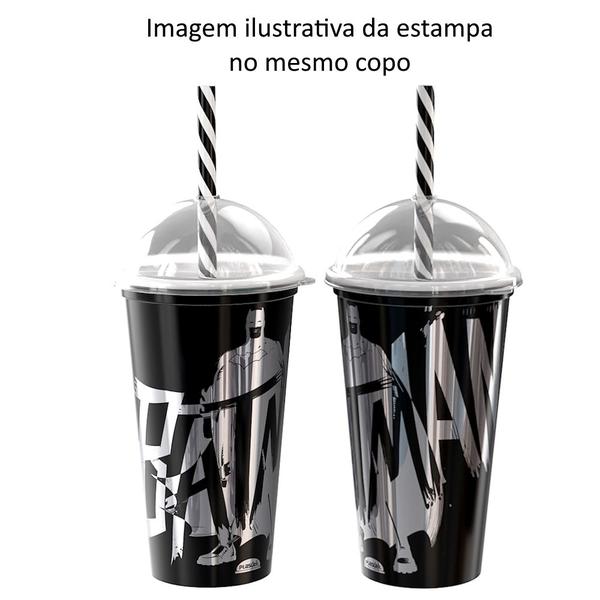 Imagem de Kit 5 Copos Shake Batman para Festa infantil e Aniversário 500ml