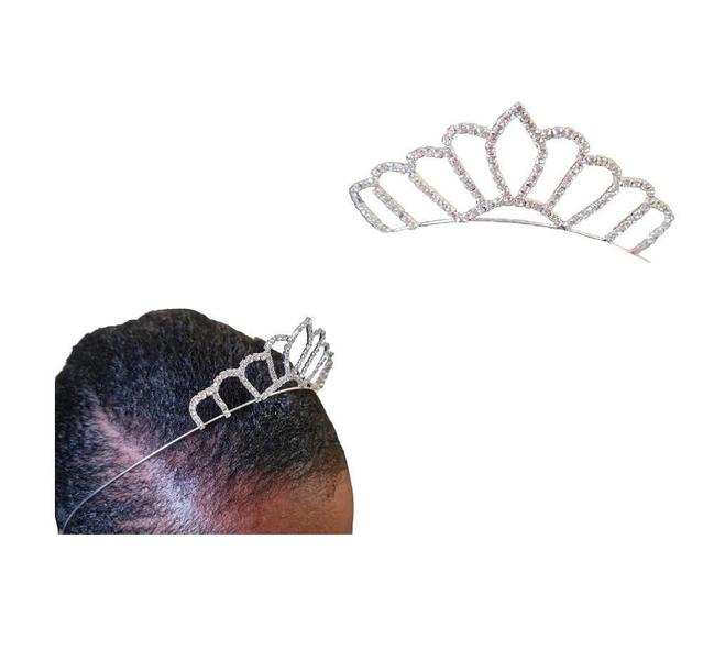 Imagem de Kit 5 Coroas Tiaras Strass Menina Princesa Infantil Fantasia