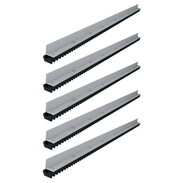 kit 5 Cremalheira Aluminio Gomos Nylon P/ portão deslizante - Intelbras Imagem de kit 5 Cremalheira Aluminio Gomos Nylon P/ portão deslizante