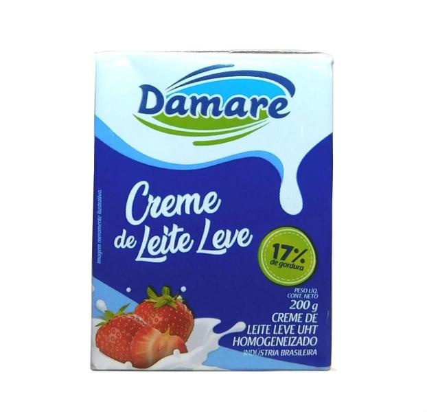 Kit 5 Creme De Leite Leve Damare 200G Imagem de Kit 5 Creme De Leite Leve Damare 200G