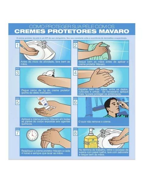 Imagem de Kit 5 Creme Protetor Mavaro Pm 1000 Grupo 3 120G CA 10931