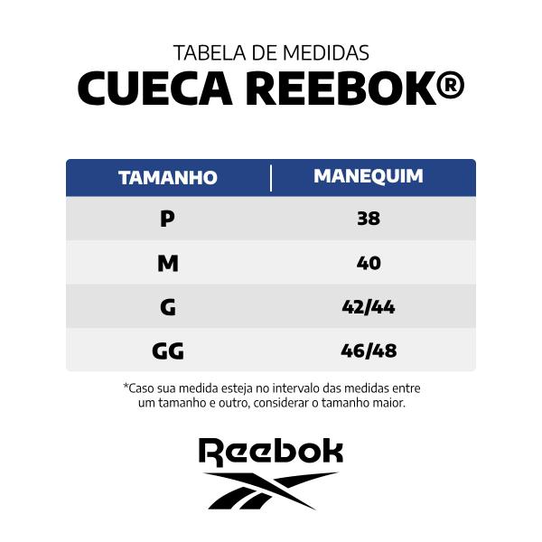 Imagem de Kit 5 Cuecas Reebok Boxer Classic Microfibra Sortido