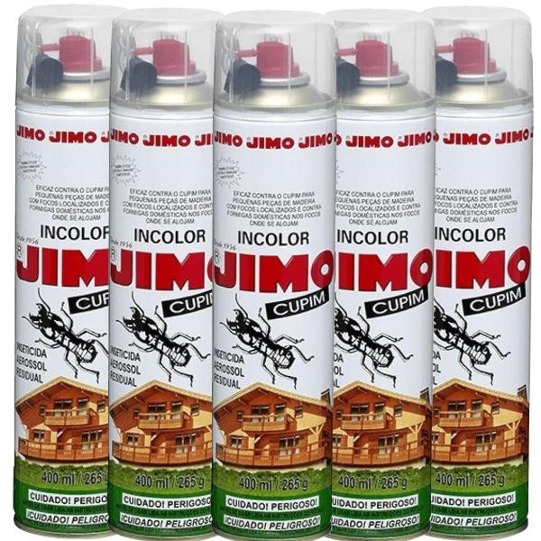 Imagem de Kit 5 cupinicida Jimo 400ml Aerossol Incolor