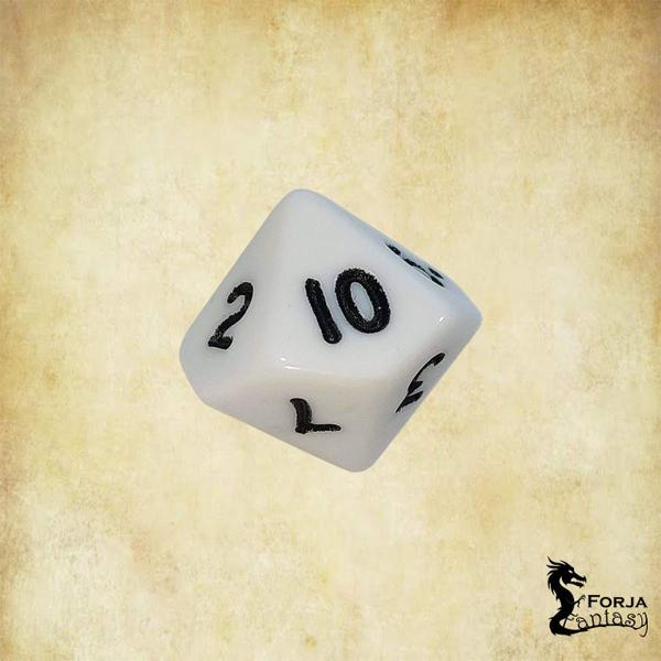 Imagem de Kit 5 Dados D10 (FG) - RPG