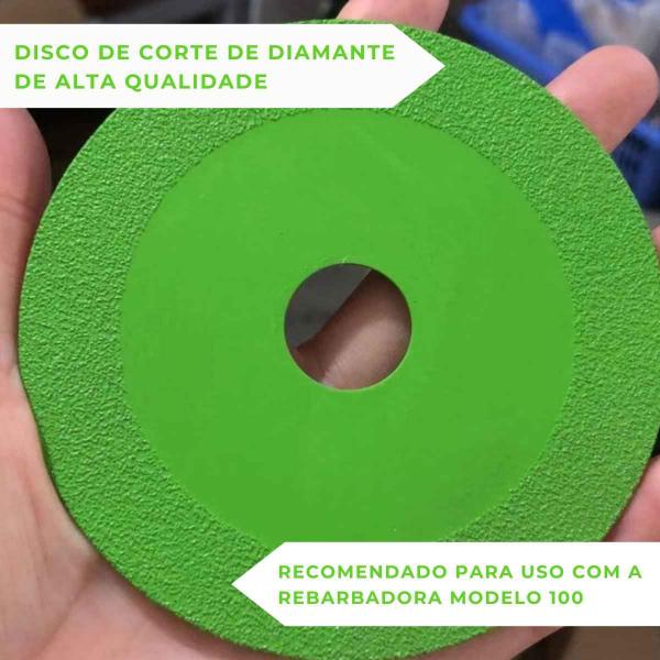 Imagem de Kit 5 Discos Multiuso para Corte de Espelho Porcelanato, Cerâmica, Espelho, Vidro 100mm