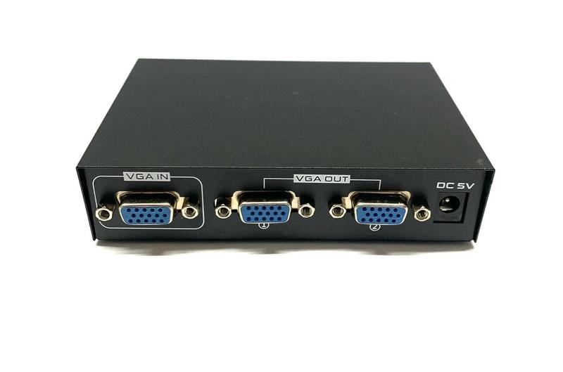 Imagem de Kit 5 Distribuidor De Sinal Splitter Vga 1x2 Nfe Atacado