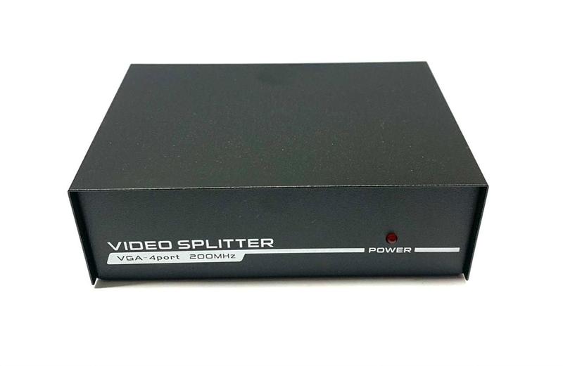 Imagem de Kit 5 Distribuidor De Sinal Splitter Vga 1x4 Nfe Atacado