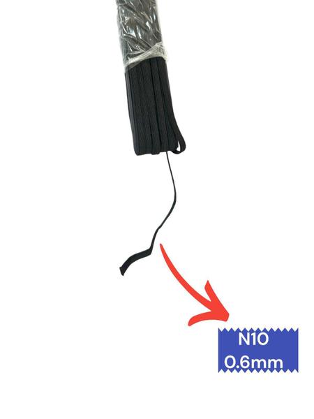 Kit 5 Elástico Chato Preto 6Mm Nº 10 De 10 Metros Costura - Monitex Imagem de Kit 5 Elástico Chato Preto 6Mm Nº 10 De 10 Metros Costura