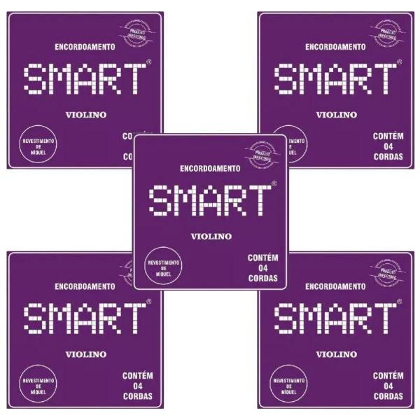 Kit 5 Encordoamento Violino 4 Cordas Smart Imagem de Kit 5 Encordoamento Violino 4 Cordas Smart