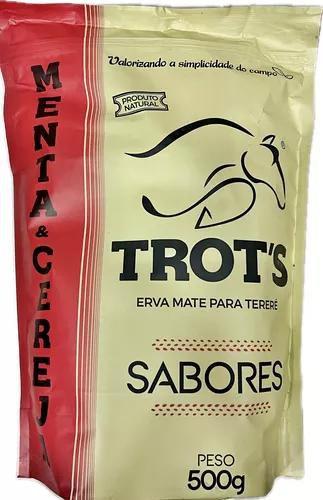 Imagem de Kit 5 Erva Mate Para Tereré Sabor Cereja E Menta Trots 500g