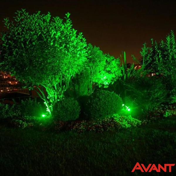 Imagem de Kit 5 Espeto Luminaria Para Jardim Cob Led 5w Verde