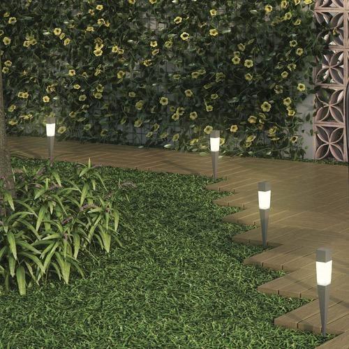 Imagem de Kit - 5 Espetos Para Jardim Led Solar 1W Luz Branca - Eua