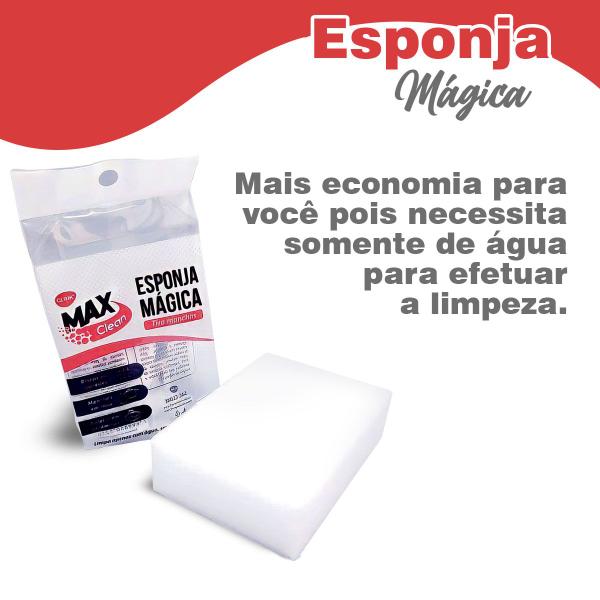 Imagem de Kit 5 Esponjas Mágica Branca Limpa Tudo Tira Manchas Melamina Bucha Multiuso