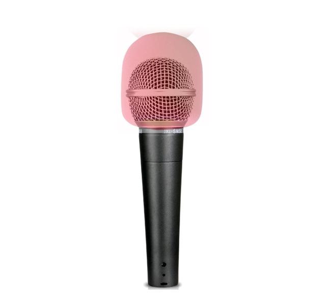 Imagem de Kit 5 Espumas Filtro Pop Microfone Dinâmico Vocal - Vermelho