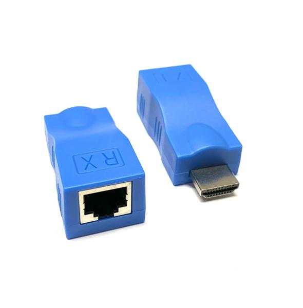 Imagem de Kit 5 Extensor Hdmi 30m Metros Via Rj45 Cat5e/6 Nfe Atacado