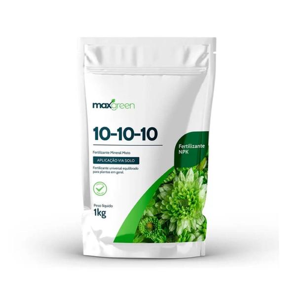 Imagem de Kit 5 Fertilizante Forth Maxgreen 10-10-10 para Jardim 1kg