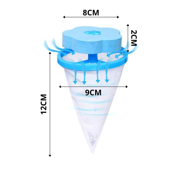 Imagem de Kit 5 Filtro Saco Removedor Fiapos Pelos Para Maquia Lavar Roupas