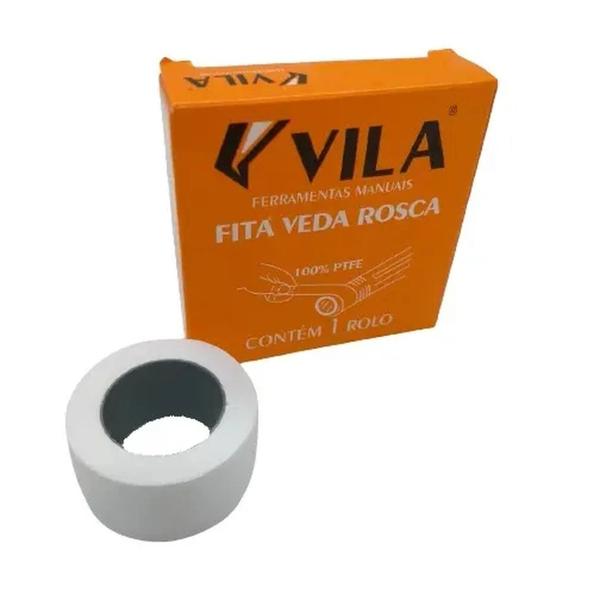 Imagem de Kit 5 Fita Veda Rosca 18mmx50m Vedação Torneira Chuveiro