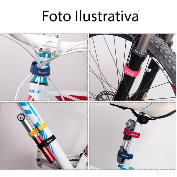 Imagem de Kit 5 Fitas Laço Wrap Cinta Bicicleta Bike Preto - Deemount