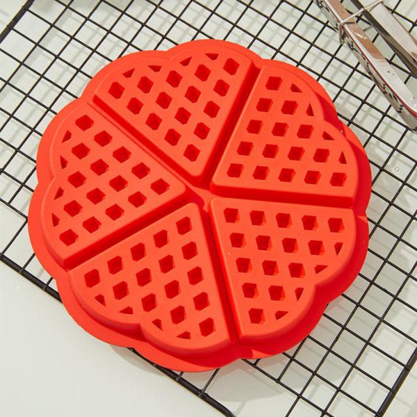 Imagem de Kit 5 Forma De Silicone Para Waffle Air Fryer Chocolate Muffin Assadeira