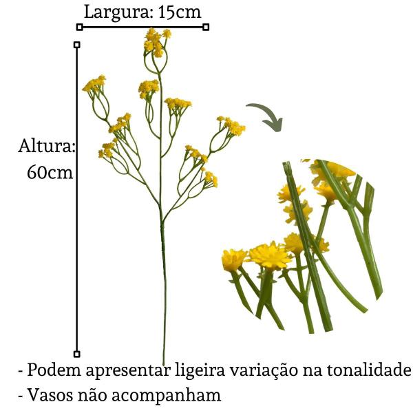 Imagem de Kit 5 Galhos Mosquitinhos: Flores Artificiais Baratas e Atraentes para Buquês Econômicos DE9056