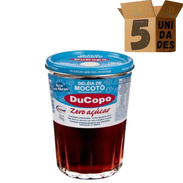 Kit 5 Geleia De Mocotó Zero Açucar Natural Ducopo - Vidro Imagem de Kit 5 Geleia De Mocotó Zero Açucar Natural Ducopo - Vidro