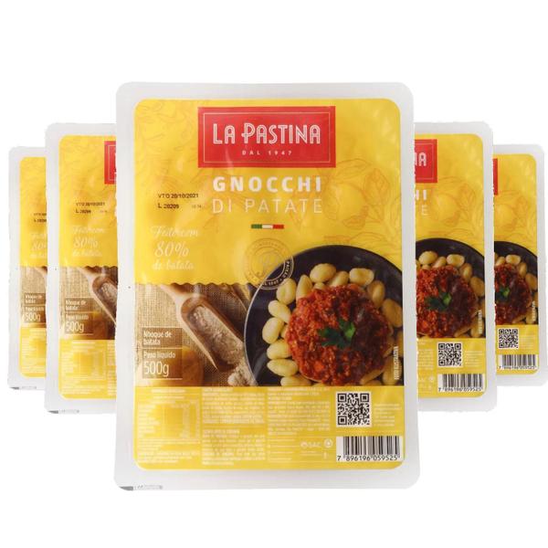 Kit 5 Gnocchi Italiano La Pastina 500G Imagem de Kit 5 Gnocchi Italiano La Pastina 500G