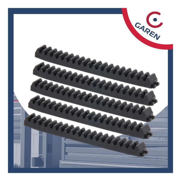 Kit 5 Gomo Cremalheira Preto Residencial 50cm Garen Seg Imagem de Kit 5 Gomo Cremalheira Preto Residencial 50cm Garen Seg