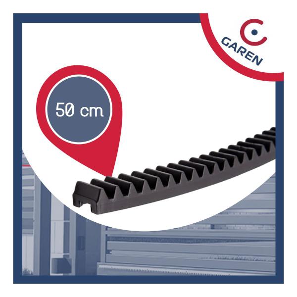 Kit 5 Gomo Cremalheira Preto Residencial 50cm Garen Seg Imagem de Kit 5 Gomo Cremalheira Preto Residencial 50cm Garen Seg