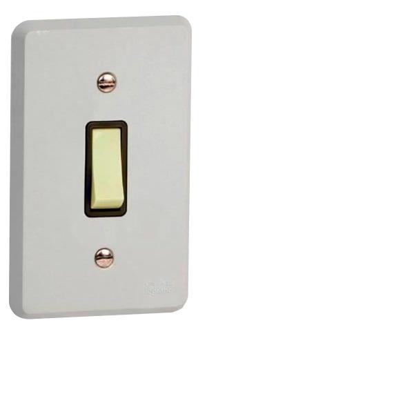 Kit 5 Interruptor 1 Tecla Simples 10A Cinza - Radial Imagem de Kit 5 Interruptor 1 Tecla Simples 10A Cinza