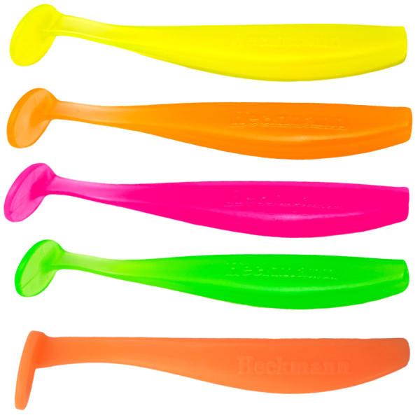 Imagem de Kit 5 Isca Artificial Soft Shad 6cm ou 9cm Silicone Macia Para Pesca de Tucunaré Robalo Traíra