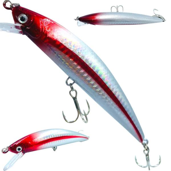 Imagem de Kit 5 Iscas Artificiais 12cm 39g Robalo Corvina Tucunaré