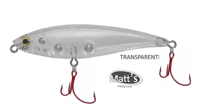 Imagem de Kit 5 Iscas Artificiais Matt's 8cm-9g - Stick Para Robalo e Ttucunaré