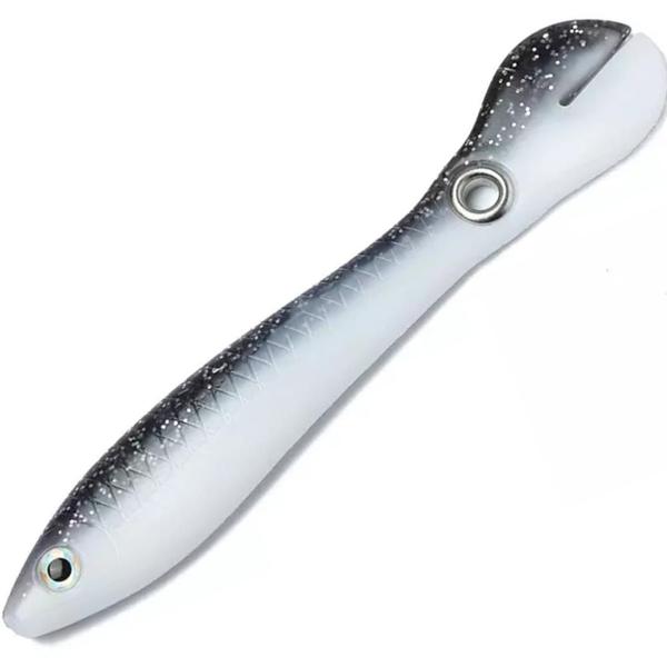 Imagem de Kit 5 Iscas Artificiais Soft Bait Shad 10cm 6 Gr Pesca Fundo