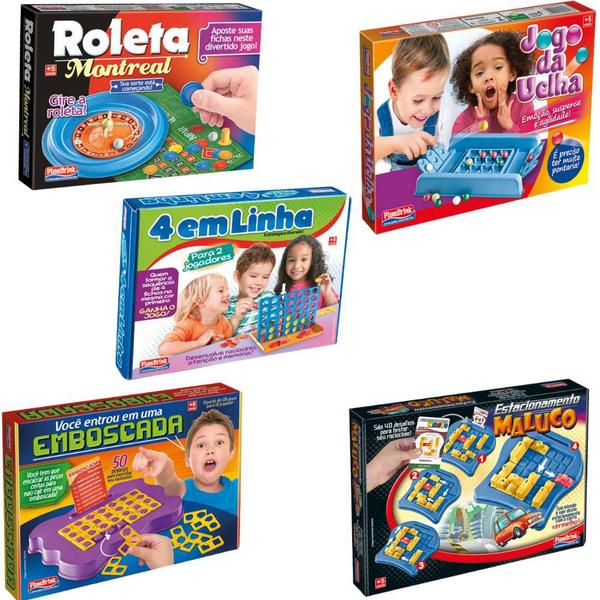 Imagem de Kit 5 Jogos Familia Interativo Educativo Racicínio Didático