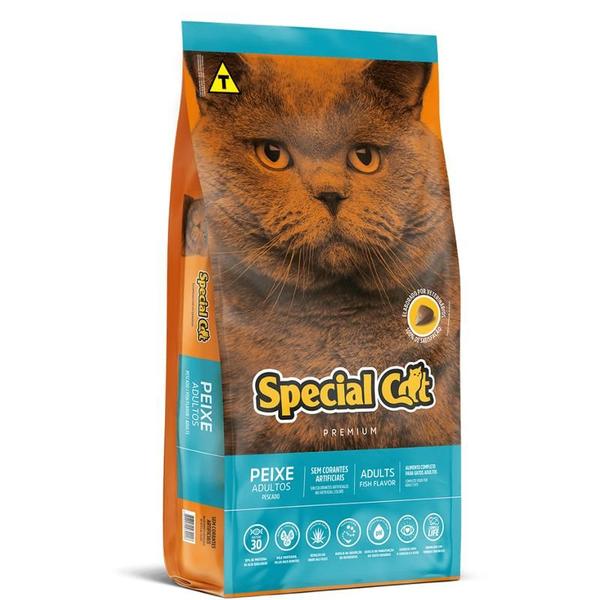 Imagem de Kit 5 KG Granel Ração Para Gato Special Cat Gatos Adultos Peixe 30% de Proteína 