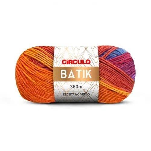 Imagem de Kit 5 Lã Fio Linha Mesclada Batik Circulo - 360m/100g