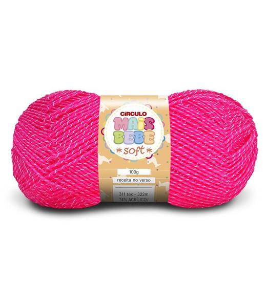 Imagem de Kit 5 Lã Fio Mais Bebe Soft Circulo - 500m/100g