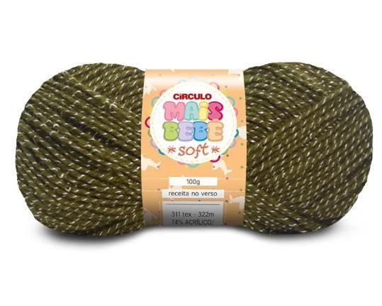 Imagem de Kit 5 Lã Fio Mais Bebe Soft Circulo - 500m/100g