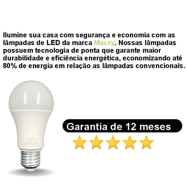 Imagem de Kit 5 Lampada De Led Bulbo 9w Fria