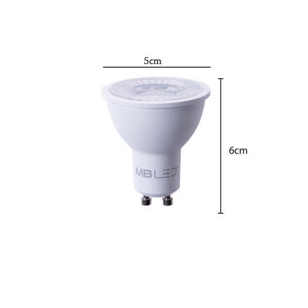 Imagem de Kit 5 Lampada Dicroica Led 6W Mr16 3000K Branco Quente Lup06