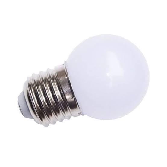 Imagem de KIT 5 Lampada LED Bolinha 1W Branco Quente 3500K 127V