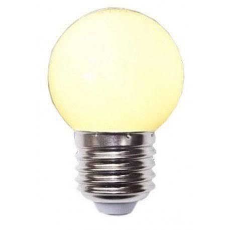 Imagem de KIT 5 Lampada LED Bolinha 1W Branco Quente 3500K 127V