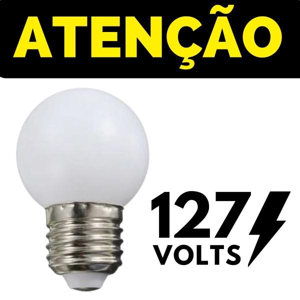 Imagem de Kit 5 Lâmpada Led Bolinha 3w 127v Galaxy Branco Frio E27 Decorativa Varal de Luz Camarim Abajur Espelho Lustre G45