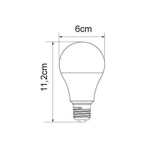 Imagem de Kit 5 lampada led bulbo a60 12w branco frio 6500k bivolt e27 - galaxy led